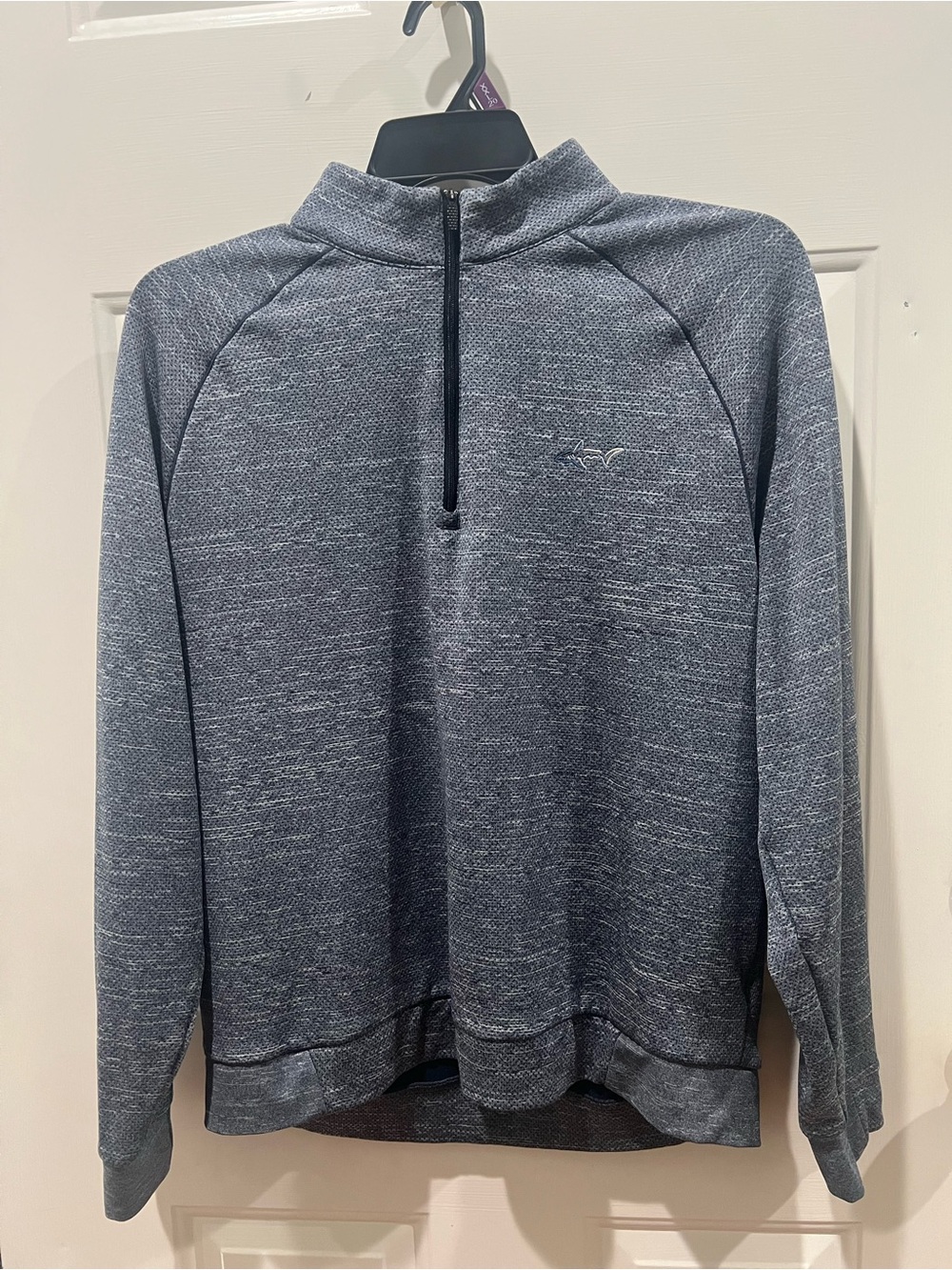 Greg Norman Collection Men's Gray Quarter-Zip Sweater